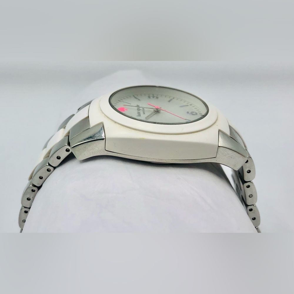 Kate Spade New York Ladies 2-Tone Skyline White Stainless Rubber Watch 1YRU0165 - Picture 5 of 16